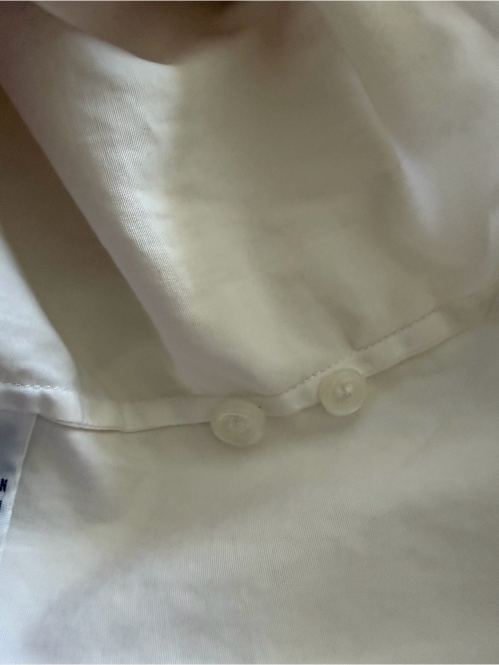 Polo Ralph Lauren White Band Collar Shirtdress White Medium - Picture 6 of 8